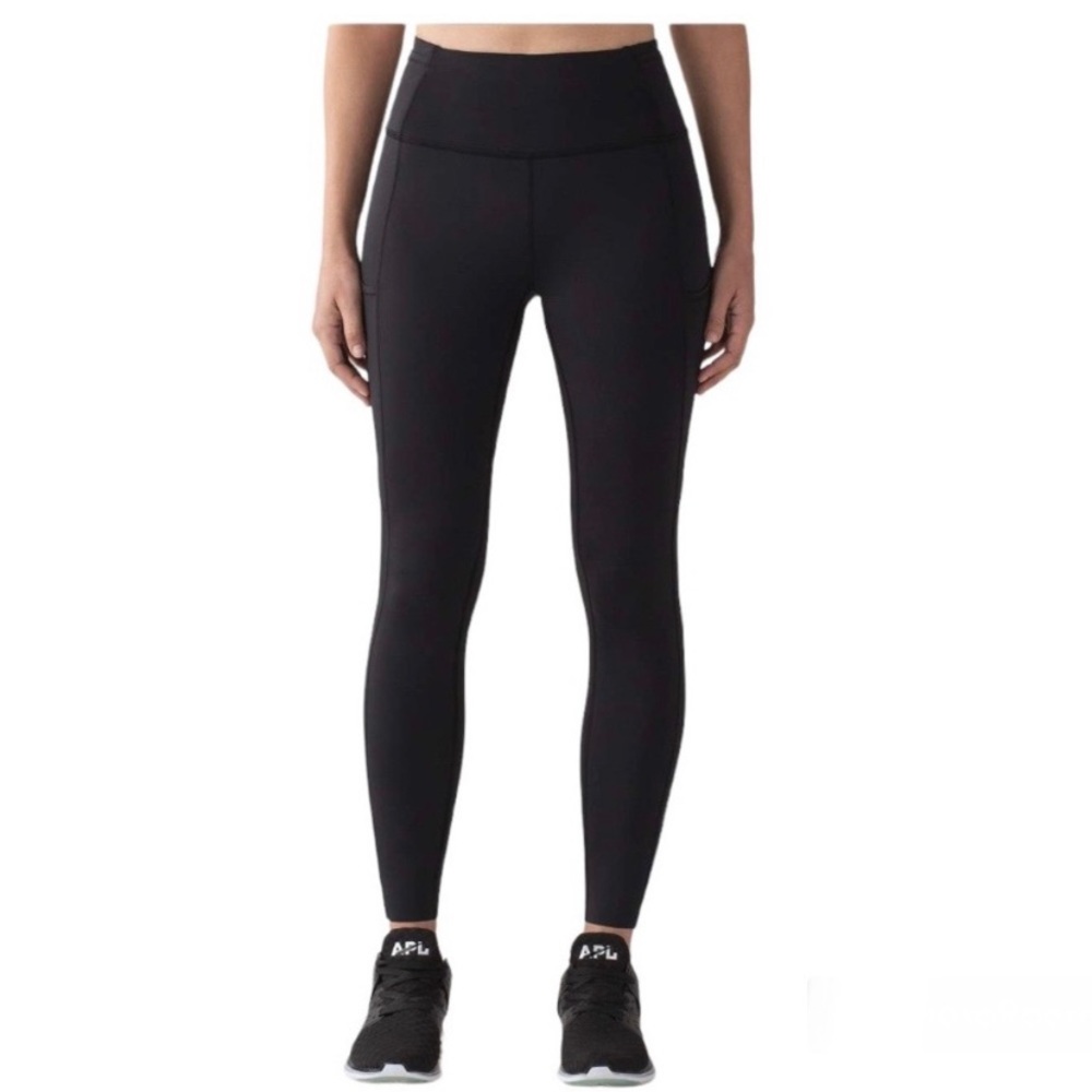 Lululemon Fast & Free 7/8 Nulux Black Size 4